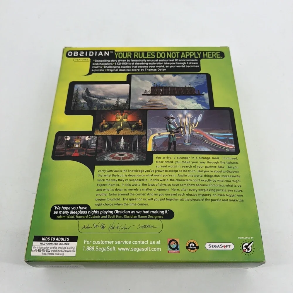 Obsidian (PC, 1997) Big Box